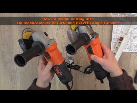 How To Install Cutting Disc On Black & Decker BEG010 and BEG110 Angle Grinder? - Bob The Tool Man