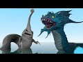 NEW SEA SERPENT MONSTER VS ALL SEA MONSTERS: HAND SEA, STAR FISH, WE SWAM TOO FAR & HEAR ME OUT!...