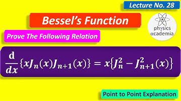 Prove the Following Relation of Bessel