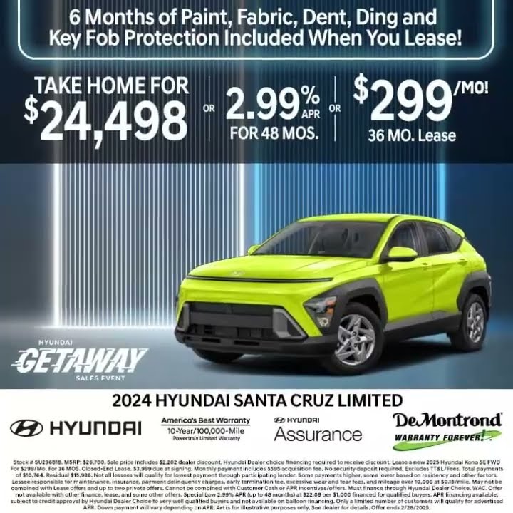 DEM Hyundai - February Sales Offers - Exp 2/28/25 - YouTube