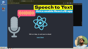 Speech to Text Speech Recognition App ReactJS Project
