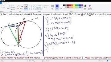 Class10 Tangents & Intersecting Chords Ex 18B (part 3 of 3)