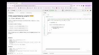 1708. Largest Subarray Length K | LeetCode Premium Google