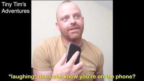 Tiny Tim calling a dog groomers