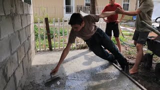 Easy Boxed Cereal Alternative and DIY Cement Slab Using Quikrete