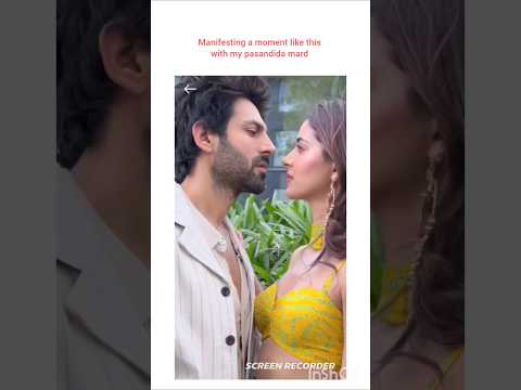 Manifesting this with my pasandida mard! #ananyapandey #kartikaaryan #love #romantic