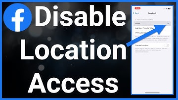 Locatie uitschakelen op Facebook