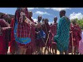 Maasai Moran Warriors Vertical Traditional Jumping Dance Celebration In Kimana Kajiado Cunty Kenya