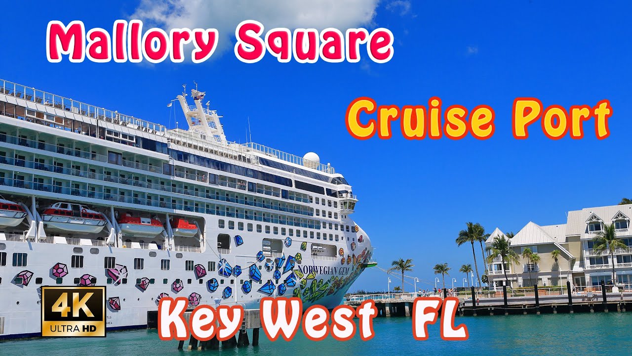 Explore Key West Cruise Port | Mallory Square | Florida | 4K