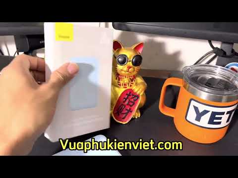 Video Trên tay sạc dự phòng Magsafe sạc không dây Baseus... - youtube