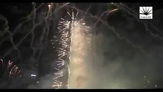 Download lagu 2018Magic light on Khalifa Burj in Dubai Happy New Year