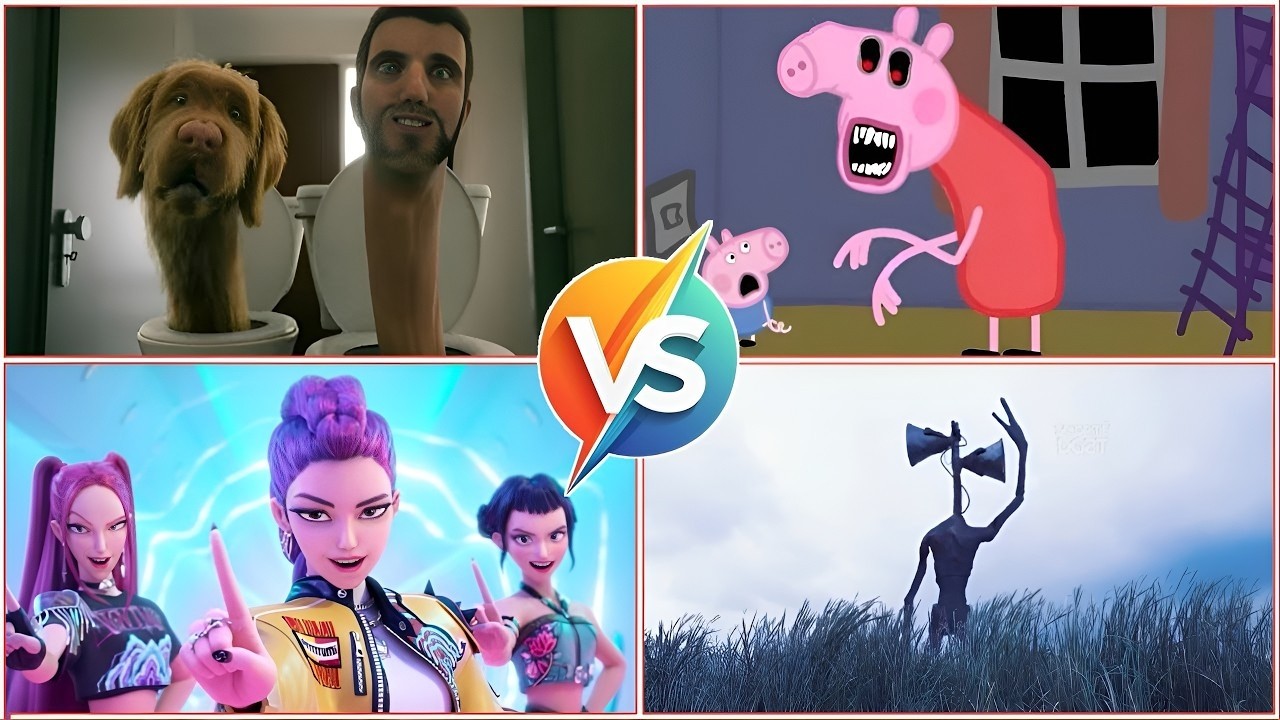 Skibidi Toilet🆚PEPPA PIG.EXE 🆚Siren Head 🆚Kpop demon hunter 🎶 Tiles Hop EDM Rush