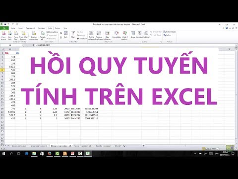 Video: Cách Xây Dựng Hồi Quy Trong Excel