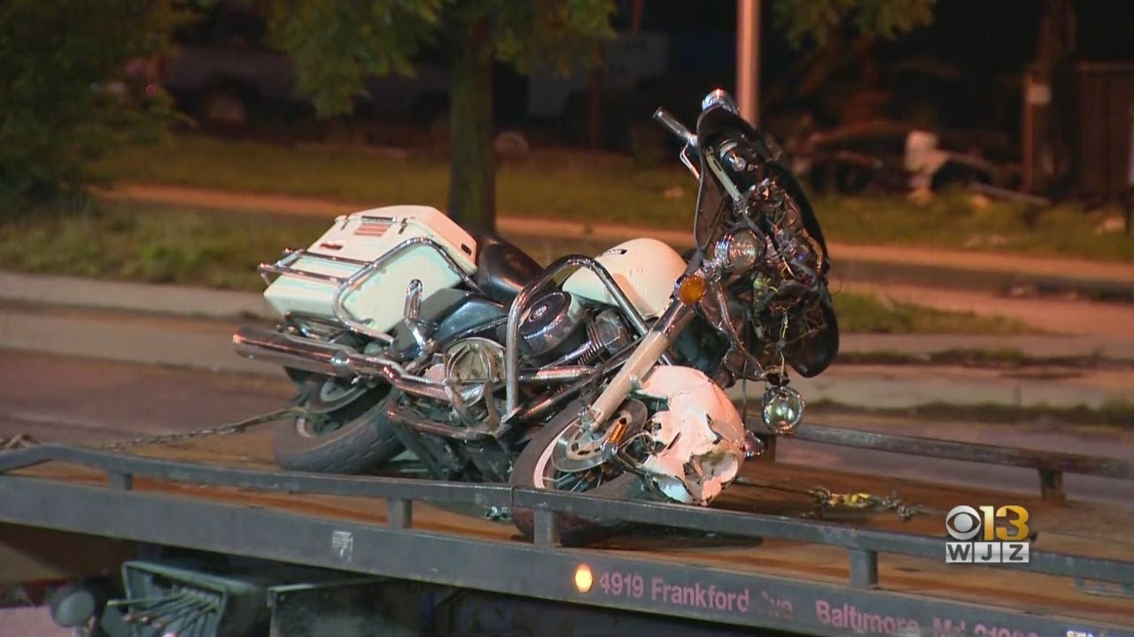 Baltimore Police Officer Injured In Motorcycle Crash