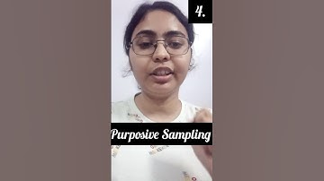 Purposive Sampling |Research Methodology | non-probability sampling |