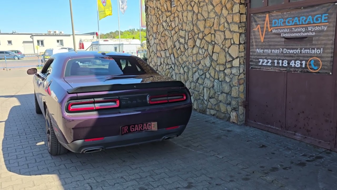 Dodge Challenger 3.6 V6 wydech aktywny (active exhaust) by DR Garage