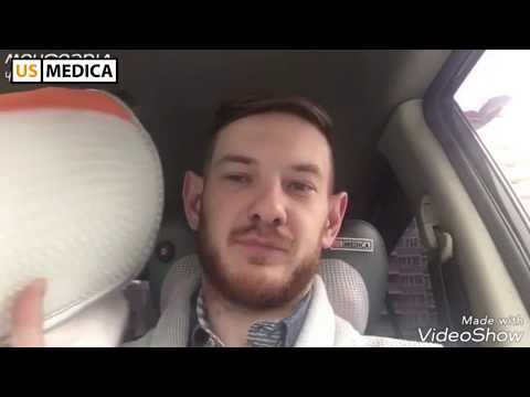 Массажная подушка в автомобиль US Medica Apple Way видео отзыв
