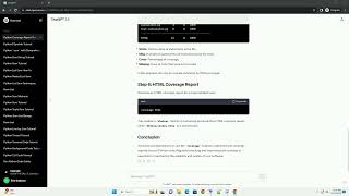 python test coverage report