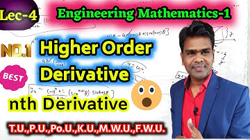 Lec-4 Higher Order Derivative | nth Derivative | Engineering Mathematics-1 By Harishwar Pandit