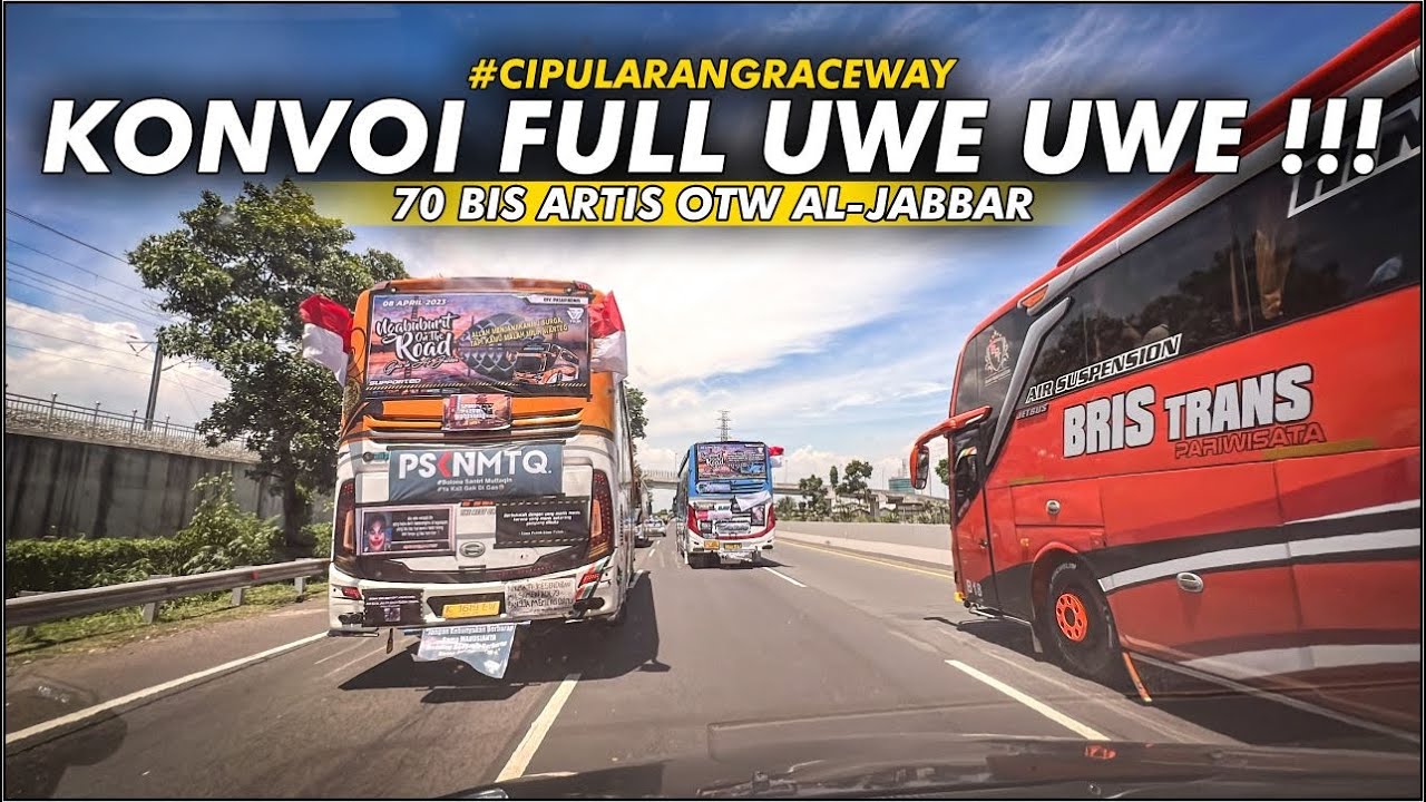 KONVOI PULUHAN BIS ARTIS SALING CARI CELAH ‼️Trip Mania Ngabuburit On The Road Masjid Al-Jabbar