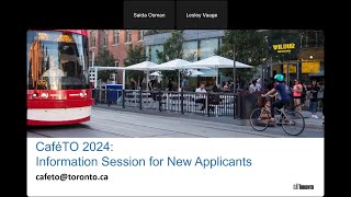 Information Session for CaféTO Curb Lane Café (New Operator)