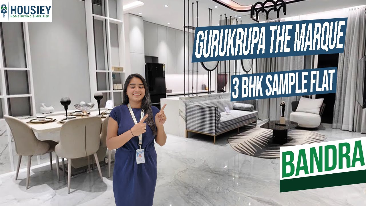 Gurukrupa The Marque | Luxury 3BHK Sample Flat Tour In Bandra West | Location & Review 2025