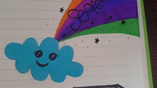 Rainbow drawing