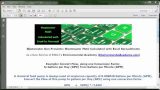 Convert Flow from GPM to GPD using 1 Conversion