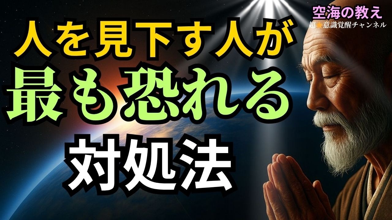 【見下してくる人へ】最強の報復はこれ！仏教的対処法｜沈黙と距離は慈悲｜仏教と空海の教え