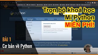 [Mì Python] Bài 1. Cơ bản về Python (Phần 1/2)