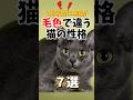 飼い猫はどれ？毛の色で性格が分かる、遺伝子学から解明されてる猫の毛色#人類ねこ同盟 #猫の種類 #猫の性格 #猫の豆知識