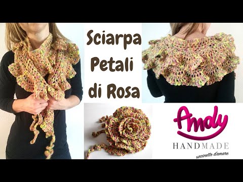 Video: Come Lavorare A Maglia Una Sciarpa Di Rose