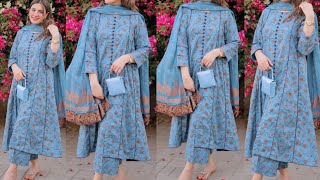 10 pannels kurti cutting and Stitching/short panel kurti/panel frock/front panel kurti/panel dress