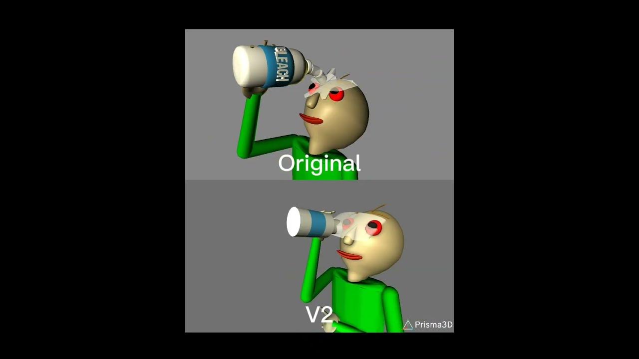 Baldi puts bleach in his eyes Original vs V2 (Credits for @YRGCTHECOWBOY and @Mariogun64kaz) Baldi puts bleach in his eyes Original vs V2 (Credits for @YRGCTHECOWBOY and @Mariogun64kaz)