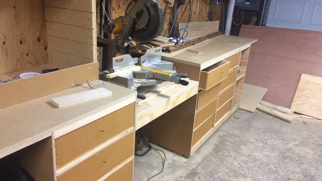 Miter saw station build (Part 1) YouTube