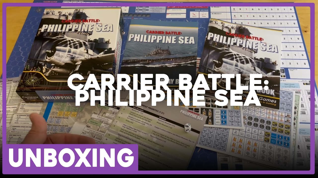 Unboxing Carrier Battle Philippine Sea Compass Games The Players