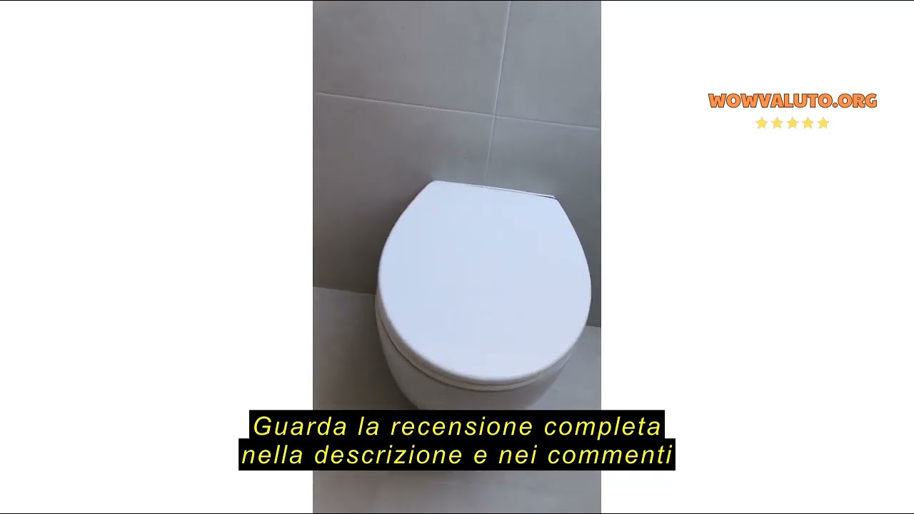 Recensione del Aqua Bagno - WC Taharet, incluso sedile per WC da doccia, meccanismo Soft Close, WC s