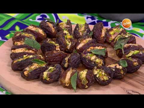 طريقة عمل بلح مجدول محشي