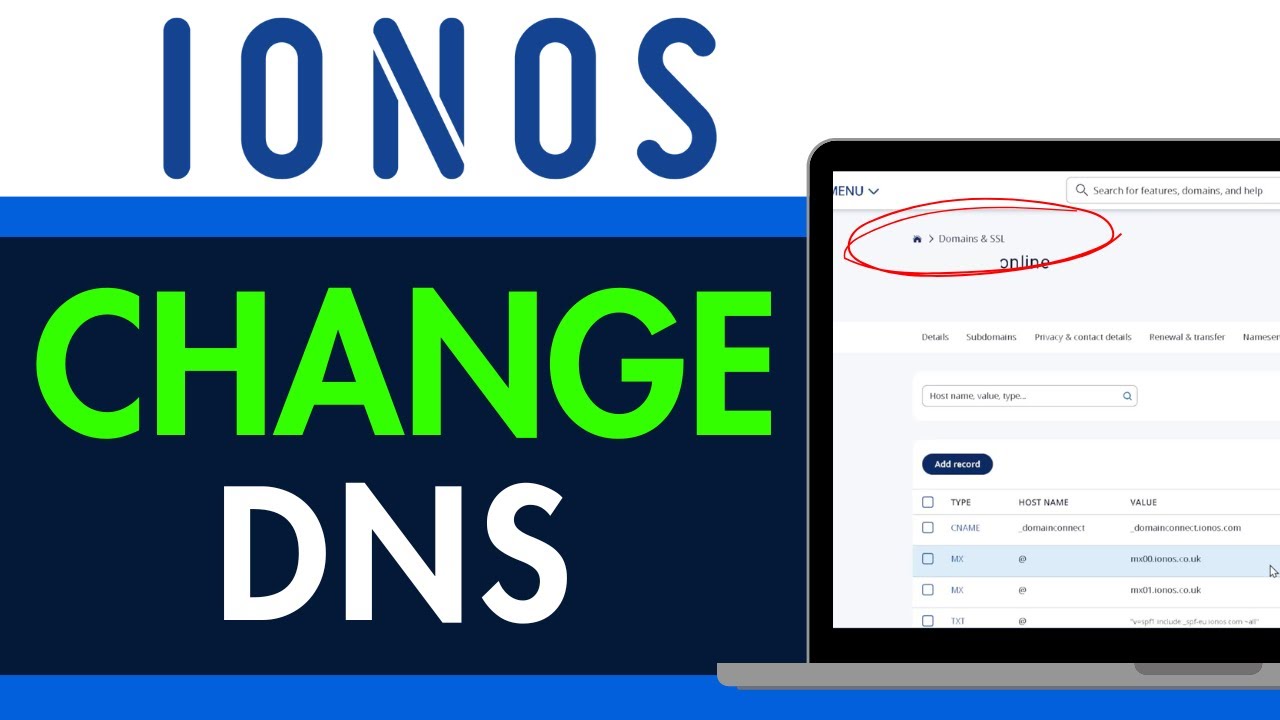 How to Change DNS on Ionos 2025 (RIGHT WAY) - YouTube