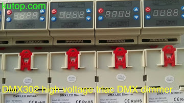 DMX302 high voltage 3 channels triac DMX dimmer - kutop.com