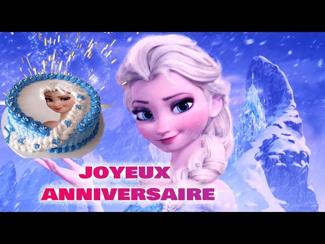 Carte Joyeux Anniversaire Reine Des Neiges