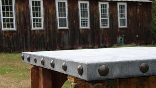 Making Zinc Counter Tops
