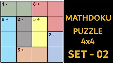 MATHDOKU - PUZZLE - 4X4 - SET - 02