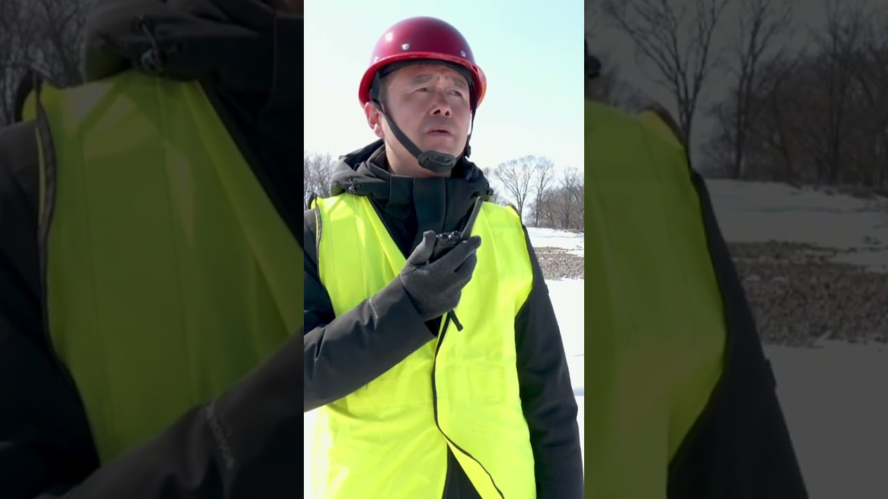 Spektakularne wysadzanie lodu na Rzece Heilongjiang