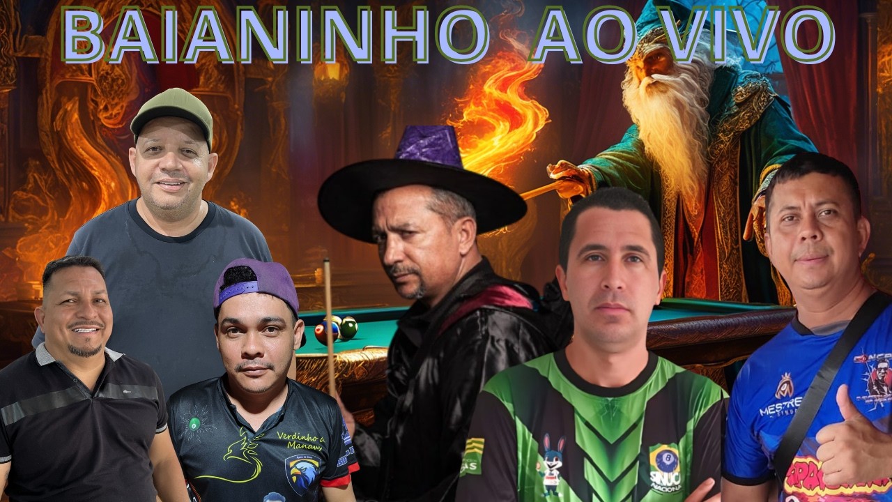 BAIANINHO X CONCRETO AO VIVO #sinuca  #sinucaaovivo #pool #aovivo #baianinho  #vagnao #live #billar