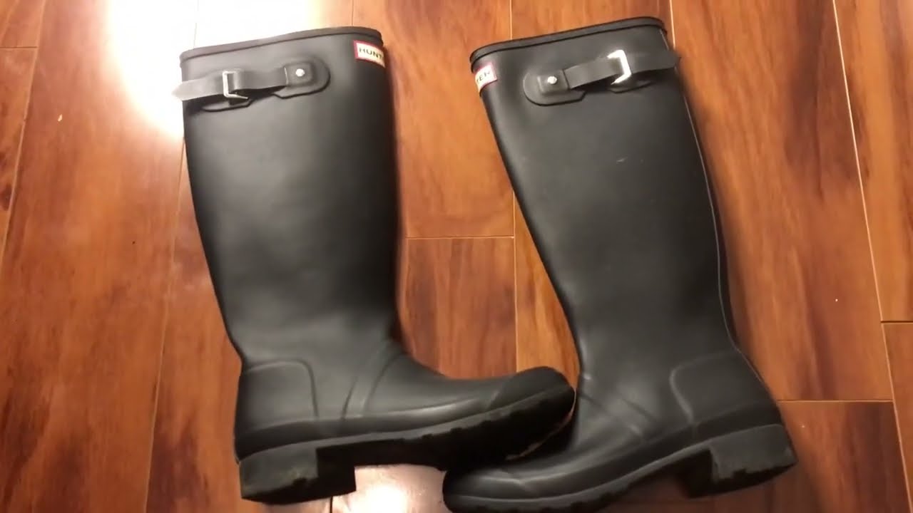 靴 SHUNTER ORIGINAL TALL BACK ADJUSTABLE Hunter Boots Women's Original Back Adjustable Boots Review, High