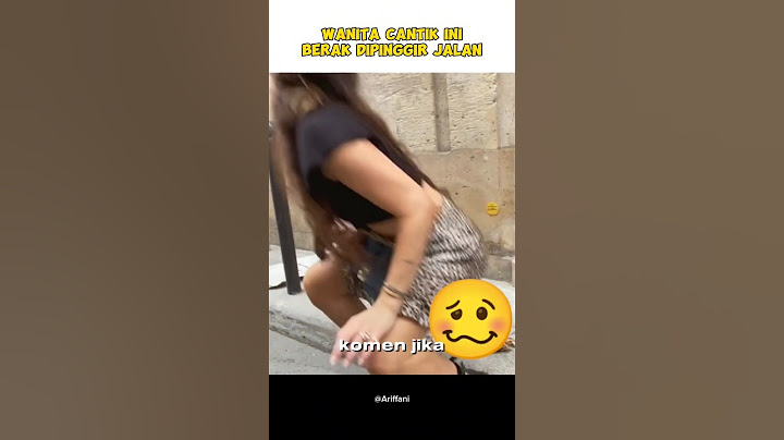 Wanita cantik ini berak dipinggir jalan, kok bisa yahh⁉️