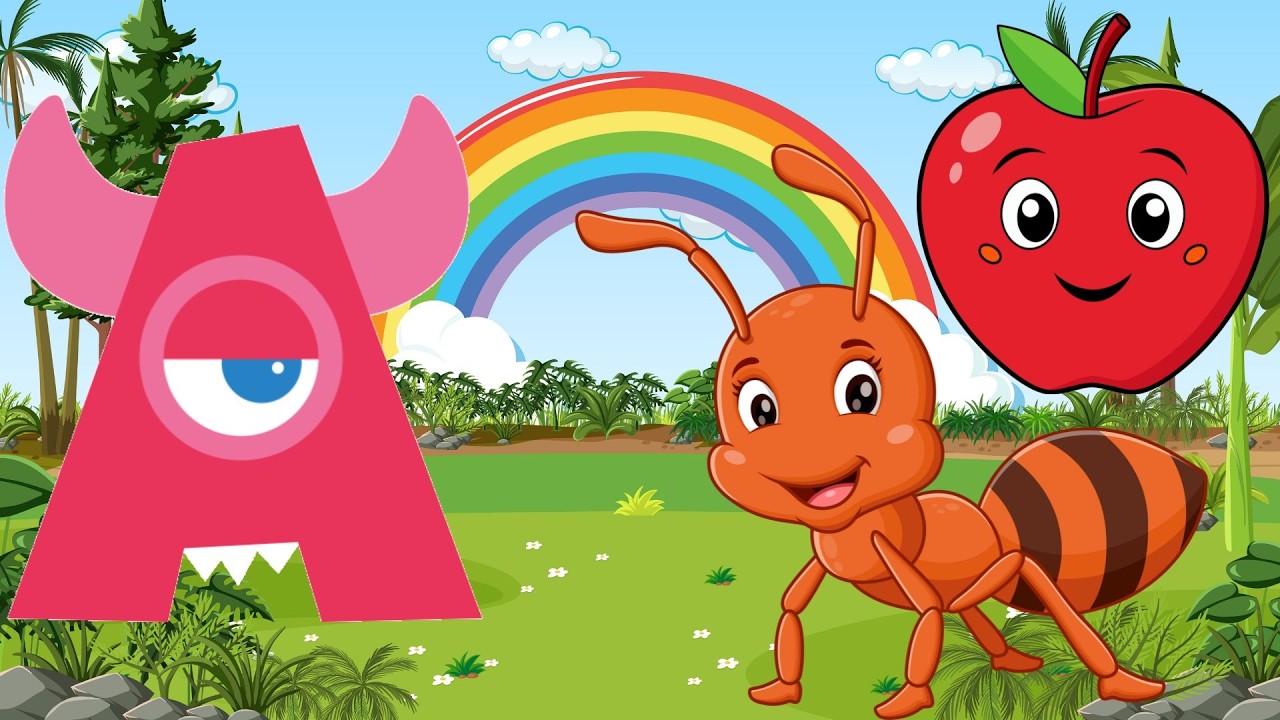 Phonics Song with TWO Words A For Apple ABC Alphabet Songs with Sounds ...