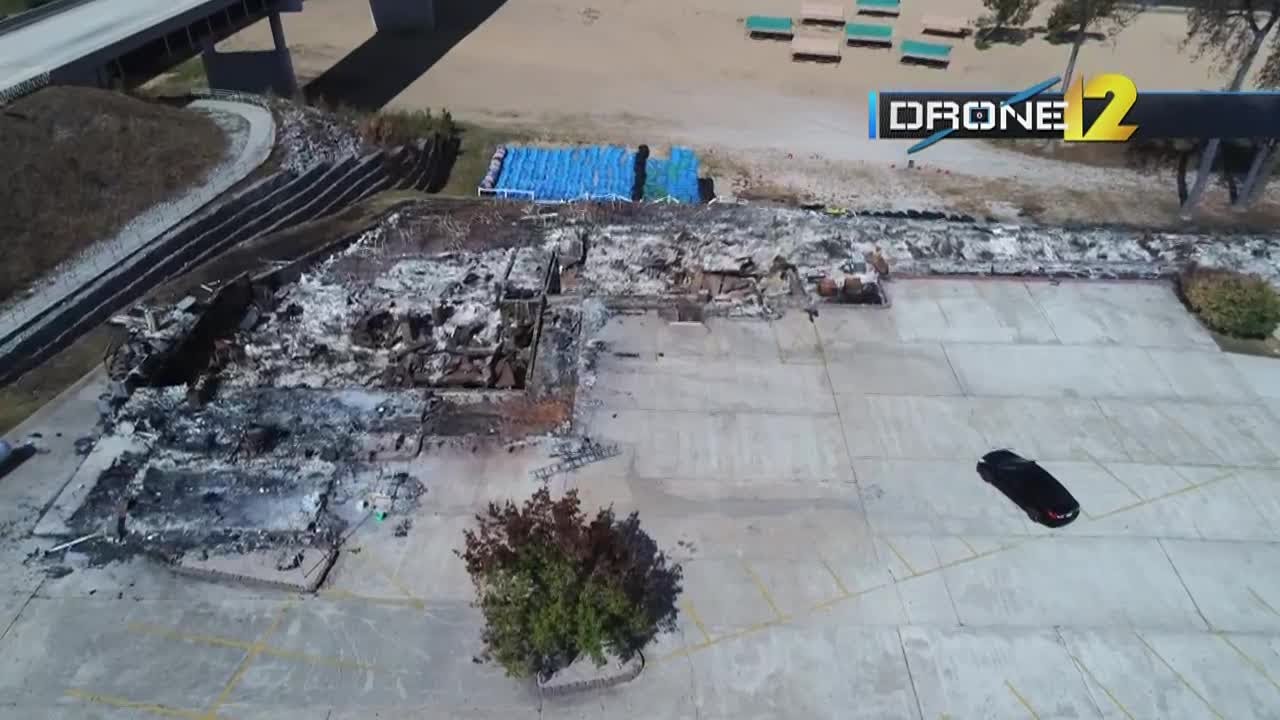 Fire destroys The Landing in Van Buren, Mo. Drone12 KFVS YouTube