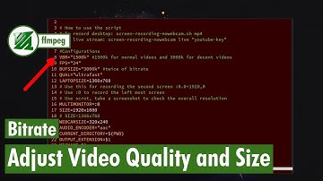 ffmpeg - Control video quality and size with bitrate